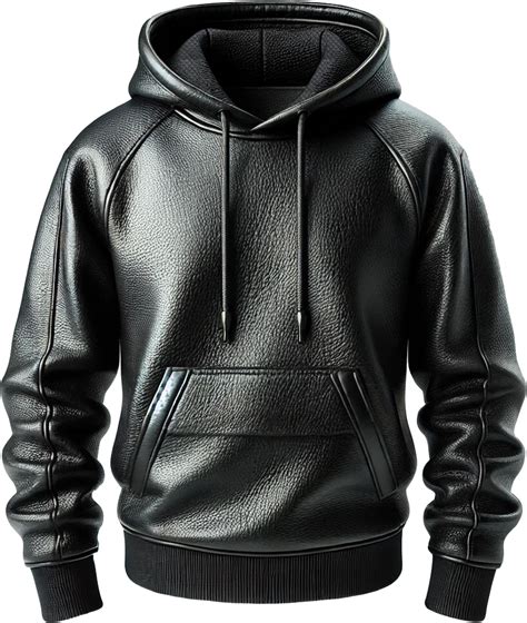 Men's Black Leather Hoodie With Genuine Lambskin Leather Hoodie - Etsy