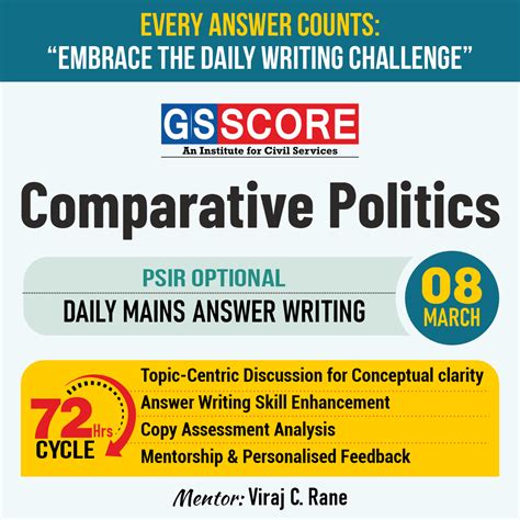 PSIR Optional (Comparative politics) by Viraj C Rane - GS SCORE