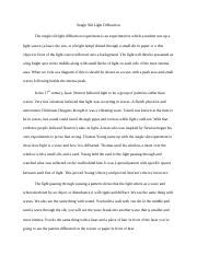 Image result for Single Slit Diffraction Lab Report