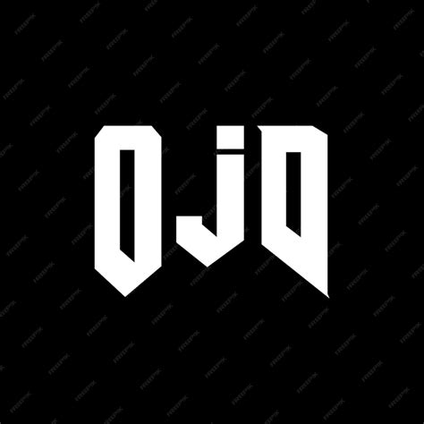 Ojd letter logo design for technology company ojd logo design black and ...