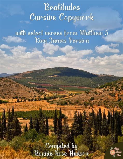 Beatitudes and Matthew 5 Cursive Copywork | Made By Teachers