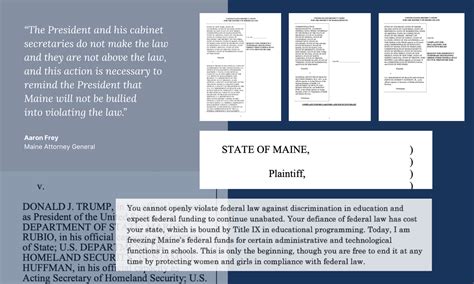Tracking Maine's legal challenges to Trump's agenda