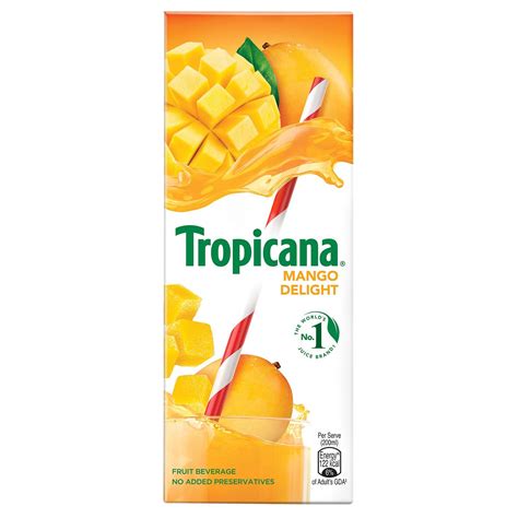 Tropicana Mango Delight Fruit Juice - 200ml : Amazon.in: Grocery ...