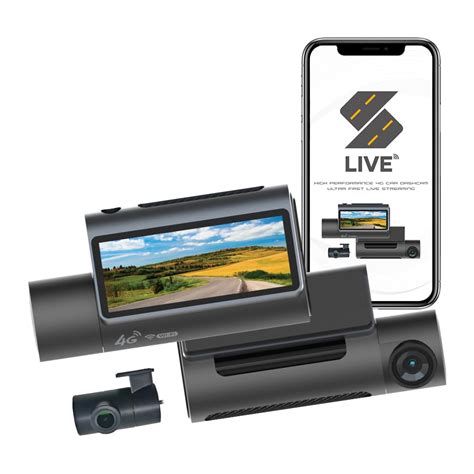 STELLAR DRIVE SD-4G LIVE ULTRA™ 4G LTE Smart Dashcam with Live Trackin ...