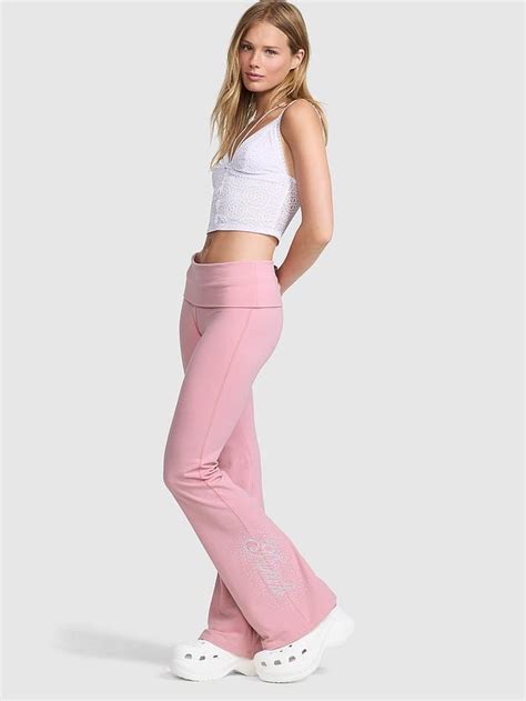 Buy All-Day Cotton Foldover Flare Leggings Online - Style ID ...