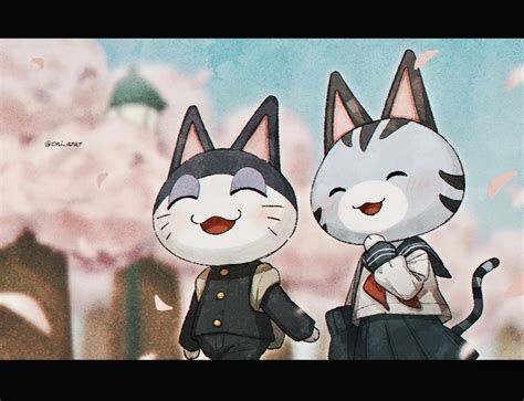 punchy and lolly (animal crossing) drawn by kaji_(oni_atat) | Danbooru