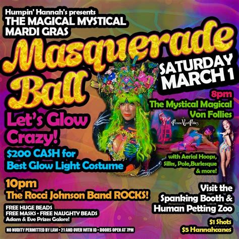 The Magical, Mystical Mardi Gras Masquerade Ball “Let’s Glow Crazy ...