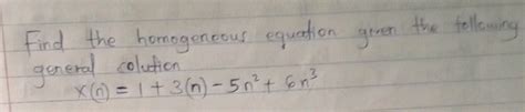 Image result for How to Find Homogeneous Equation