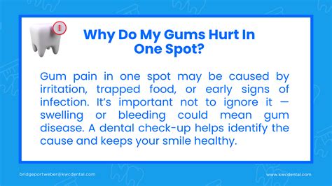 Why Do My Gums Hurt In One Spot: The Complete Explanation — KWC Dental