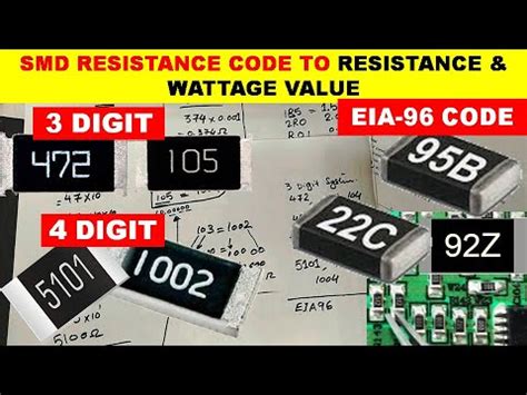 {783} SMD Resistor Code To Resistor Value And Wattage Rating - YouTube