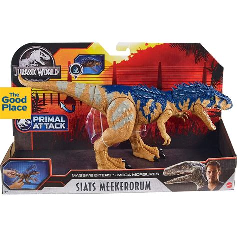 MATTEL Jurassic World Massive Biters Large Siats Meekerorum Dinosaur ...