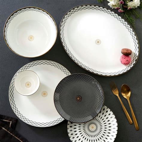 Buy Andrey Bone China Printed Platter - 36x28cm from Home Centre at ...