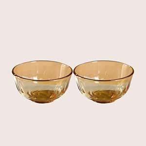 Buy UMAI Set of 2 Borosilicate Glass Bowls | 980 ml Each | Microwave ...