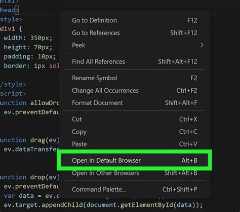 Visual Studio Code HTML Deutsch 的图像结果