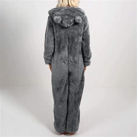 Teddy Fleece Onesie – Kuscheliger Flausch-Overall Als Gemütlicher Hausanzug Oder Schlafanzug Für Damen