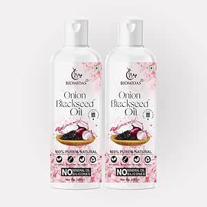 Buy Biomidas 100% Pure & Natural Non-Sticky, Non-Greasy Onion Blackseed ...