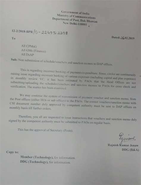 Non Submission of Schedules/ Vouchers and sanction memos to DAP Offices