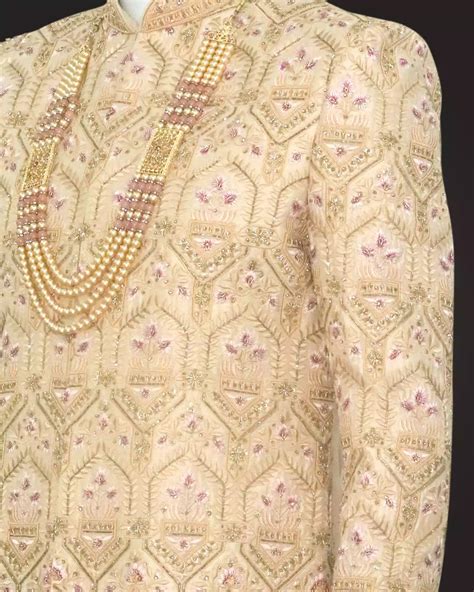 Cutdana Embroidered Raw Silk Indo Western Set – South India Shopping Mall