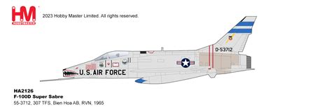 F-100D Super Sabre 55-3712, 307 TFS, Bien Hoa AB, RVN, 1965