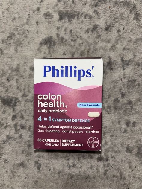 Phillips Colon Health Daily Probiotic 4-in-1 Symptom Defense 30 Caps 09 ...