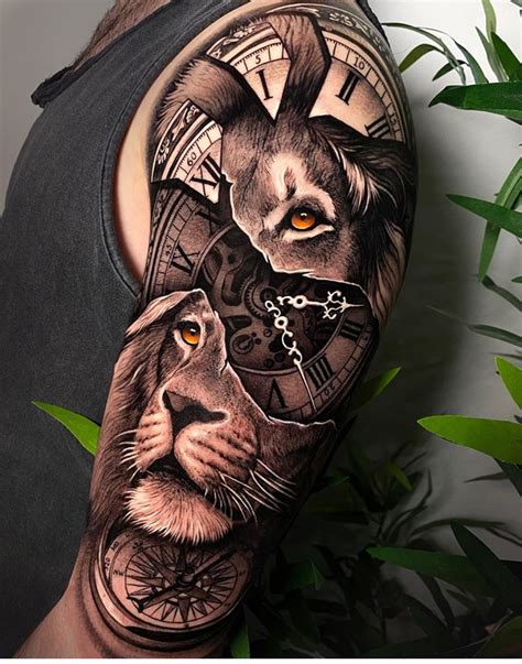 lion tattoo ideas shoulder