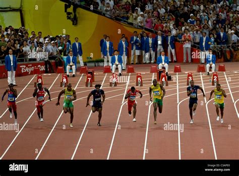 Usain Bolt wins the 100m in world record time of 9.69 seconds at the ...