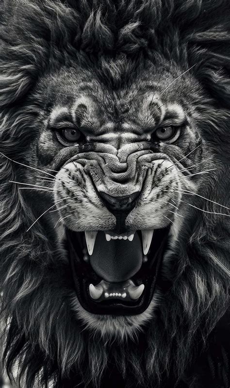 Angry Lion Face Free Stock Photo | picjumbo