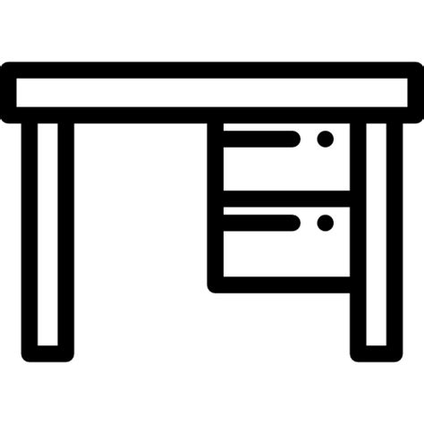 Desk - Free furniture and household icons