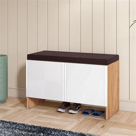 Rocco Trudo Modular Shoe Cabinet (12 Pair Seat Cabinet) White ...