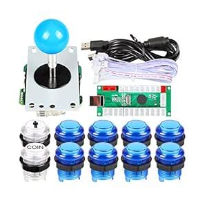 EG STARTS Classic Arcade Games Cabinet Kit USB Encoder to PC Joystick ...