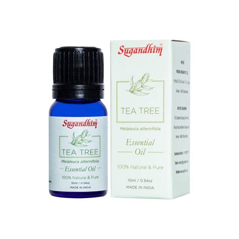 Sugandhim Tea Tree Essential Oil, 1 x 10ml, Steam Distilled ...