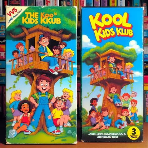 VHS of a cartoon from the 80s called Kool Kids Klub : r/hellaflyai