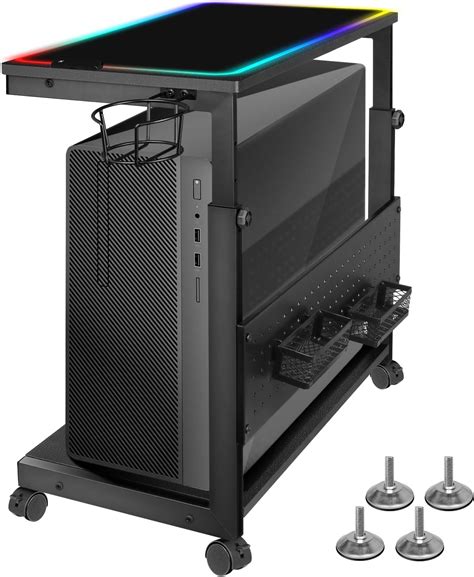 Amazon.com: fusehome Computer Tower Stand, 2-Tier CPU Stand with ...