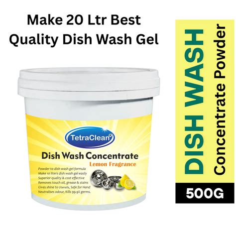 TetraClean Dish Wash I Dish wash Concentrate Powder I Lemon Fragrance ...
