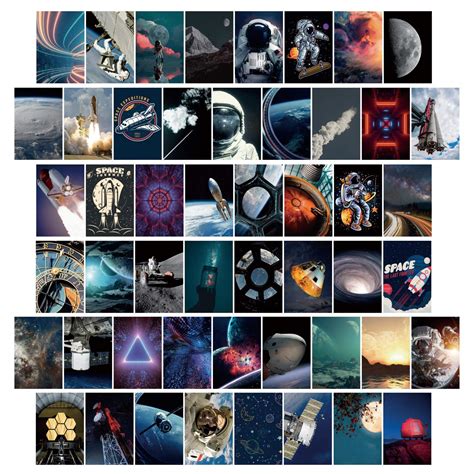 Buy Zoiiko Outer Space Aesthetic Pictures Wall Collage Kit, Collage ...