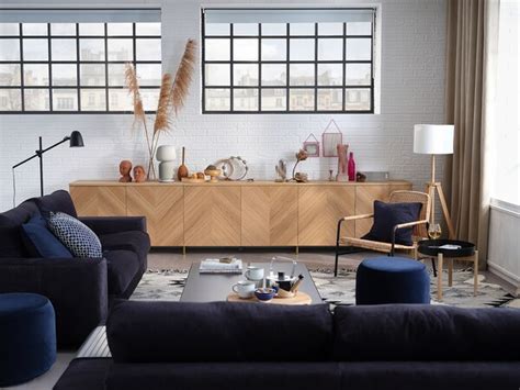 BESTÅ storage combination with doors, white/Hedeviken/Ösarp oak veneer ...