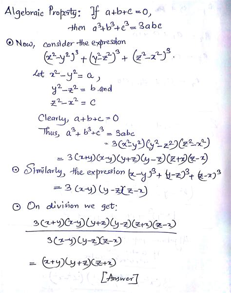 Evaluate please (x 2 -y 2 ) 3 +(y 2 -z 2 ) 3 +(z 2 -x 2 ) 3 divided by ...