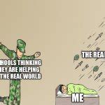 Soldier not protecting child Meme Generator - Imgflip