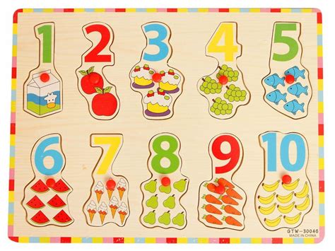 Buy Wooden Puzzle With Pegs - Numbers & Counting Online at Low Prices ...