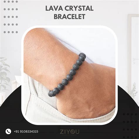 Lava Crystal Bracelet | Natural Crystal Jewelry | Ziyou Gems and Jewels ...