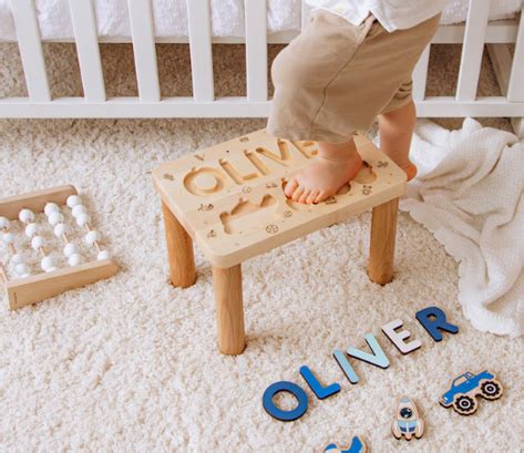 Wood Table With Letters - MYCrafts