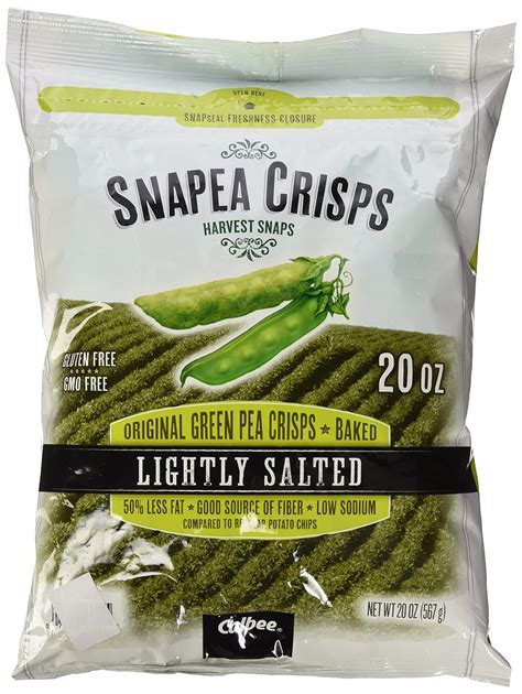 Amazon.com: Harvest Snaps Snapea Original Green Pea Crisps, Baked and ...