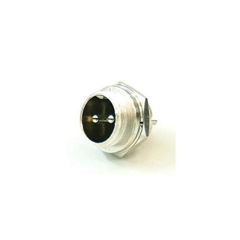 アペックス マイクコネクター 2ピン オス 16Φ穴 パネル用 PLT－162－R－R PLT－162－R－R 1個の通販｜カウネット