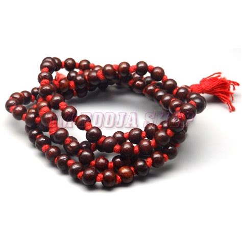 Buy online Sandalwood Mala 108 + 1 Beads Hindu Japa Meditation Yoga Rosary