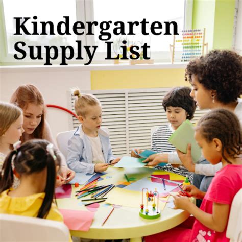 Free Kindergarten Supply List Template to Edit Online