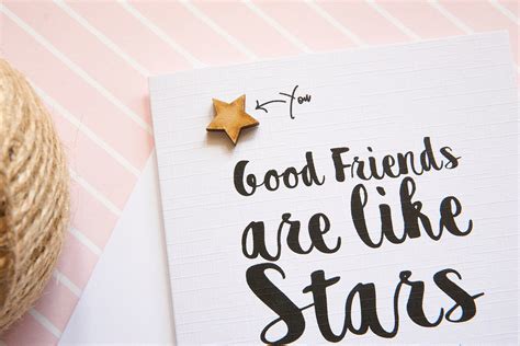 Friendship Card Friends Like Stars Best Friend Card Missing - Etsy