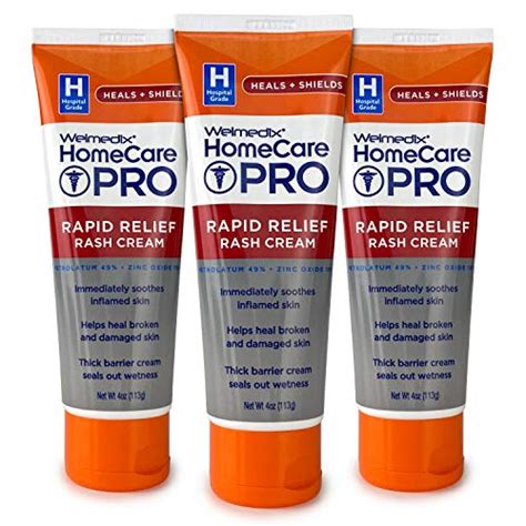 Welmedix Rapid Relief Diaper Rash Cream with Zinc Oxide, Hospital Grade ...