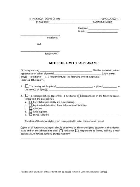 2012-2026 Form FL 12.900(b) - Blank Fillable Template | Fill Out, Print ...