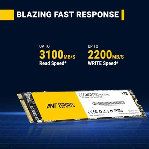 ANT Esports 690 Neo Pro 1TB M.2 NMVE PCIe Gen3 SSD