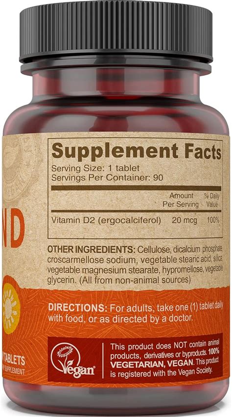 Deva Vegan Vitamin D2 60 mcg 2400 IU, Ergocalciferol India | Ubuy